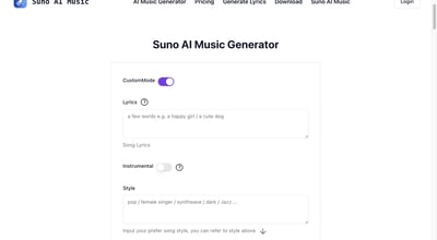 Suno AI 音乐 preview